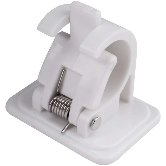 10 Pcs Self Adhesive Hooks Rod Bracket Hanging Rod Clip Wall Hooks