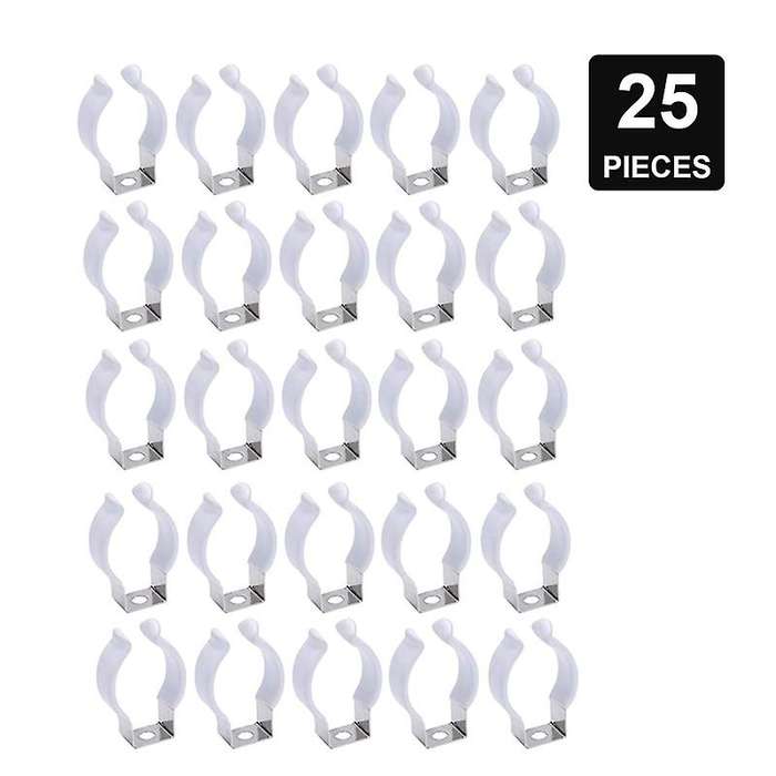 25pcs Stainless Steel Mounting Bracket to Hang T8led Tube  Lampholder