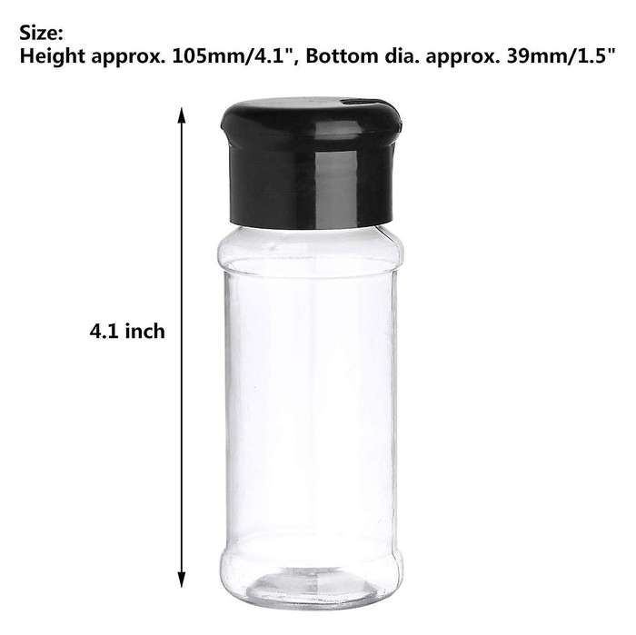 Containers Salt Pepper Seasoning Jar Perfect with Sifter Lid Caps
