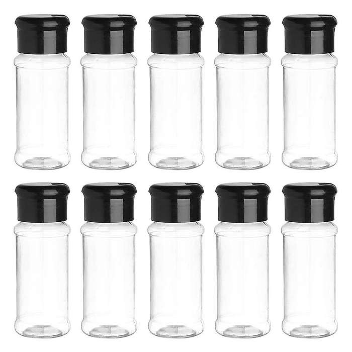 Containers Salt Pepper Seasoning Jar Perfect with Sifter Lid Caps