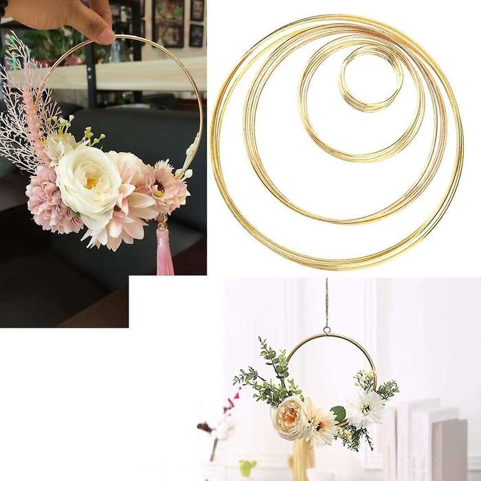 Metal Ring for Dream Catcher Rings,floral Hoops Rings Diy Crafts