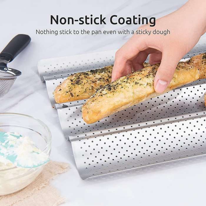 Perforated Pan 15 X 13 Inches Wave Baking Mold,nonstick
