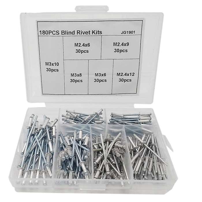 180pcs Nail Decoration Aluminium Blind Rivet Rivet Kits for Furniture