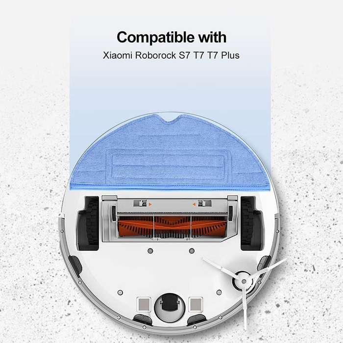 Microfiber Mop Cloth Pads Spare Parts for Roborock T7s T7s Plus S7