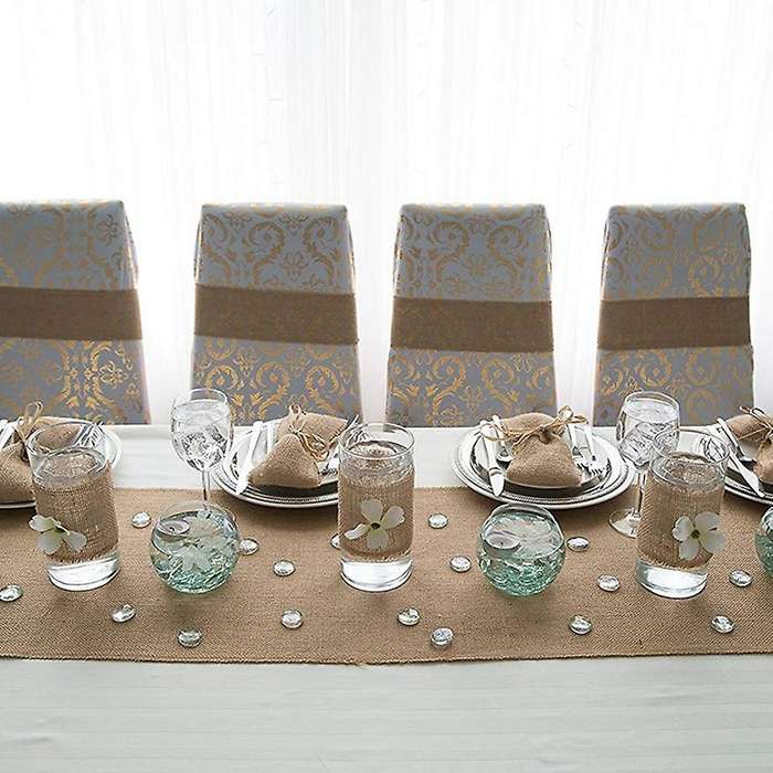 Burlap Doily Roll-30cmx275cm. Anti-slip Blanket with Edge Design