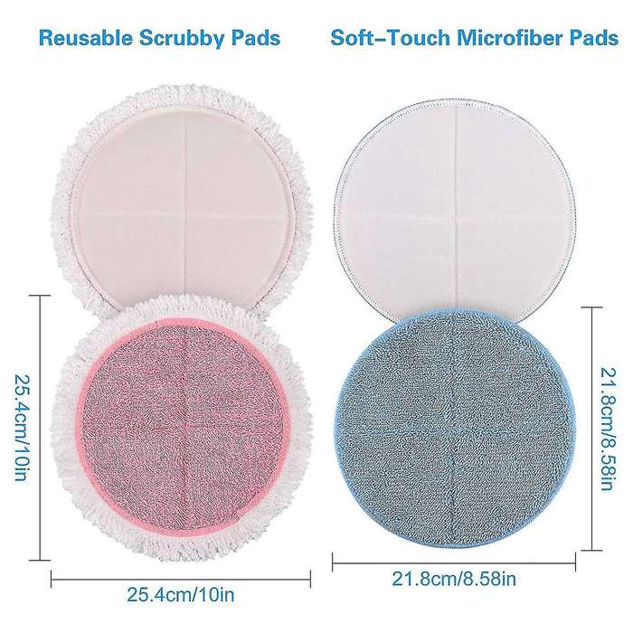 4 Pcs Replacement Cleaning Pads Spin Electric Mop Pads