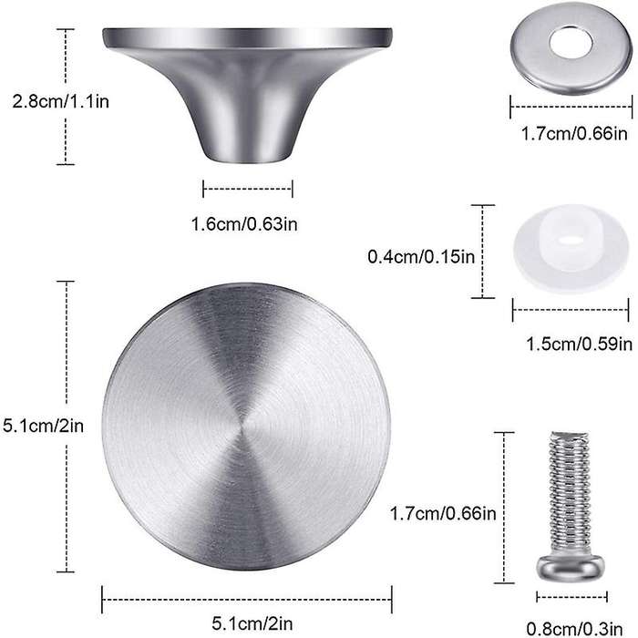 4 Sets Dutch Oven Knob Pot Lid Handle for Le Creuset, Aldi, Lodge