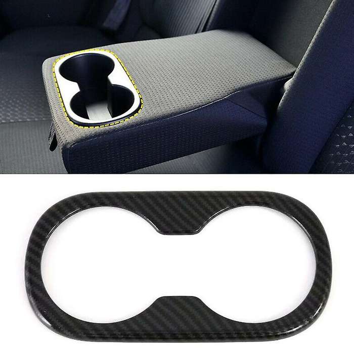 For Toyota Prius 2019 2020 Carbon Fibre Rear Seat Water Cup Cover