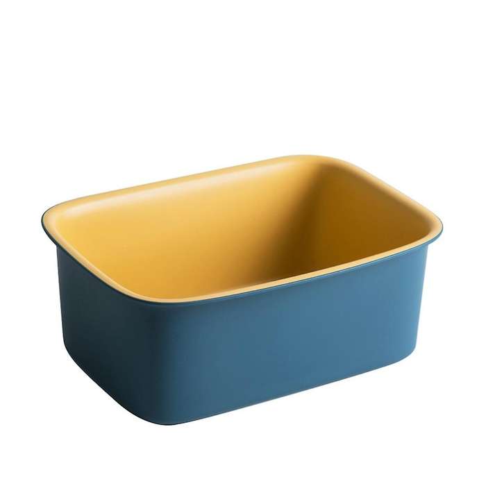 Desktop Storage Basket Stationery and Books Snacks Basket(blue)