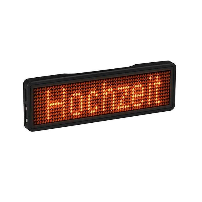 Bluetooth Led Name Badge Rechargeable Light Sign Display Led,type 2