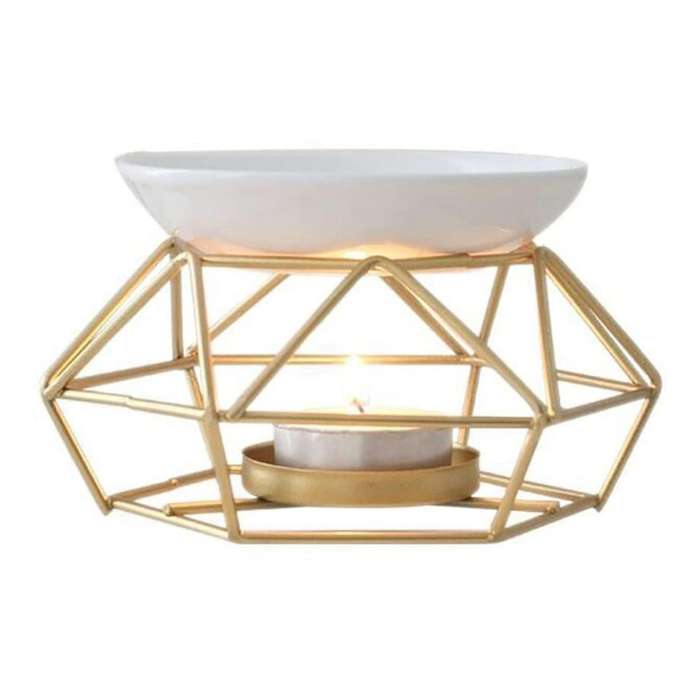Ceramic Fragrance Lamp Essential Oil Burner Metal Burner