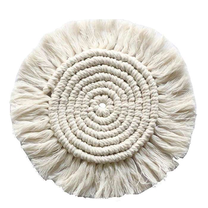 4 Pcs Boho Coasters Handmade Macrame for Drinks Bohemian Home Decor