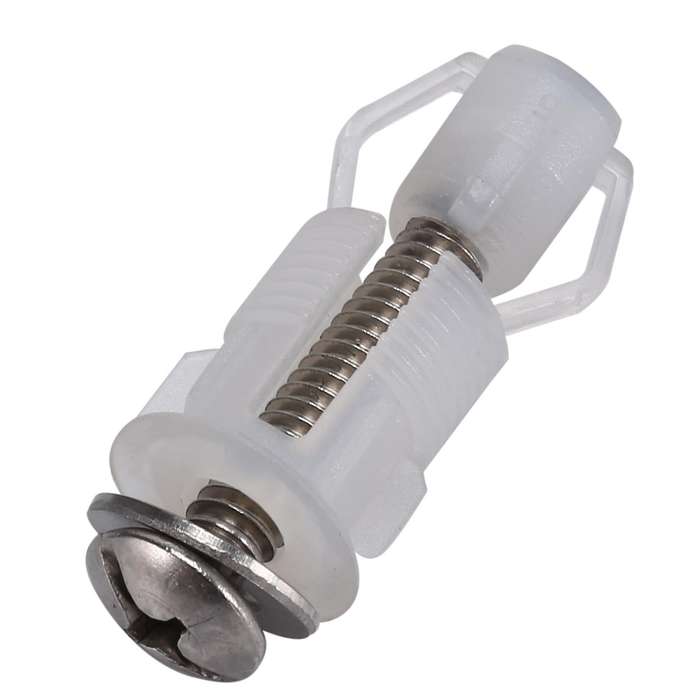 1/4 Inch Screws Toilet Seat Hinges Kit Stainless Steel Nuts Hardware