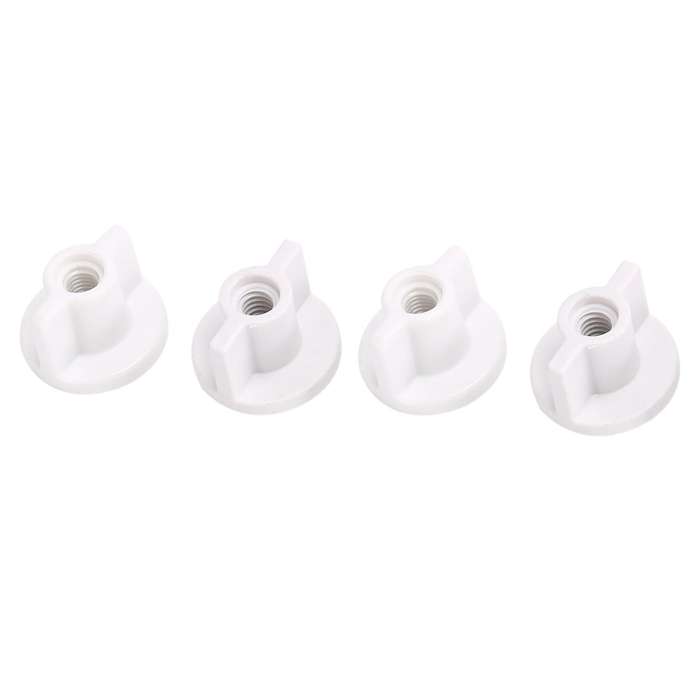 1/4 Inch Screws Toilet Seat Hinges Kit Stainless Steel Nuts Hardware