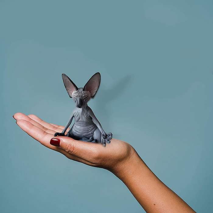 Sphynx Cat Meditate,thinking Cat Statue,meditating Thinking Cat