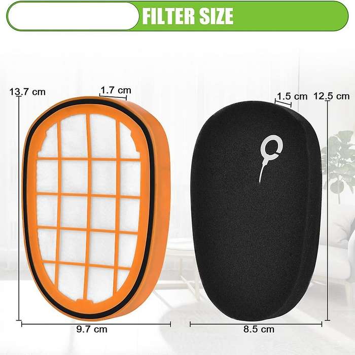 4 Pack Filters for Philips Speedpro Max Aqua Handheld Fc6812 Fc6813