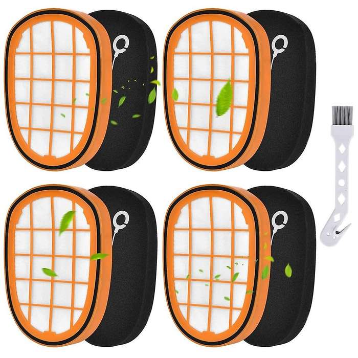 4 Pack Filters for Philips Speedpro Max Aqua Handheld Fc6812 Fc6813