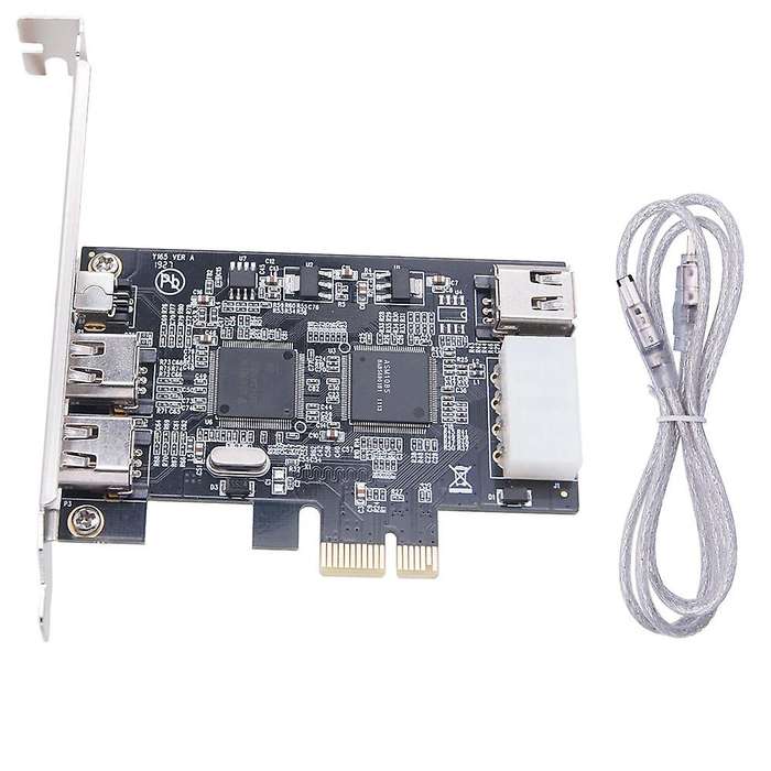 Pci-e 1x Ieee 1394a 4 Port(3+1) Firewire Card Adapter for Desktop