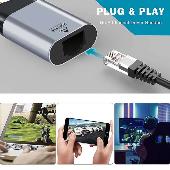 Usb C to Ethernet Adapter Usb-c to Rj45 Lan Network Converter