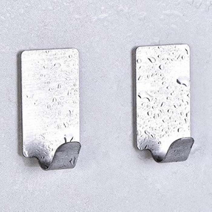32 Pcs Self-adhesive Hooks,stainless Steel Towel Hooks