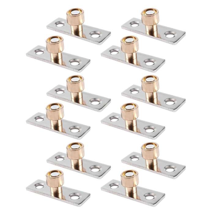 12mm Diameter Wooden Sliding Door Guide Metal Locator Stopper 12pcs