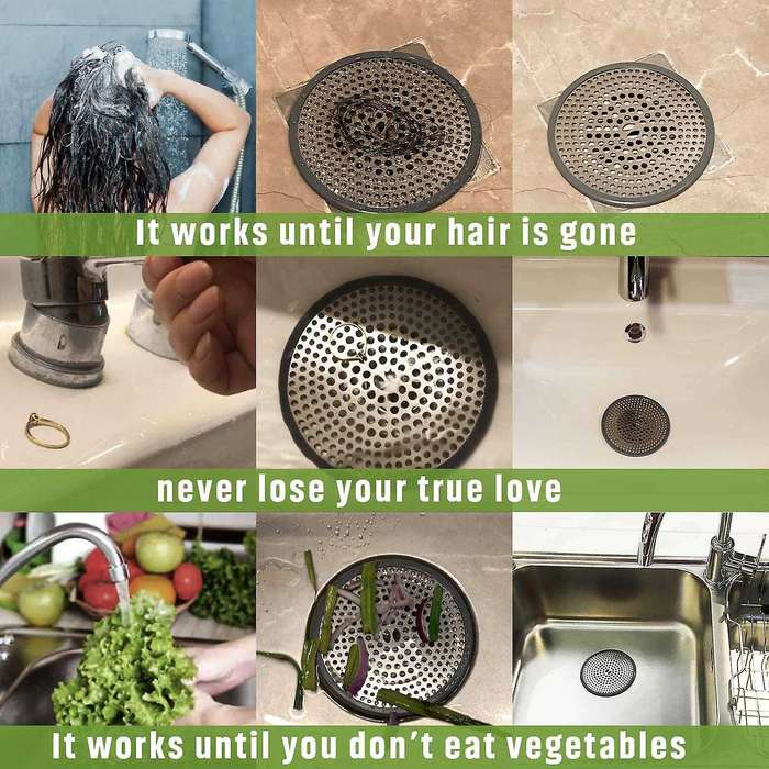 Stainless Steel Shower Drain Cover - for Bathroom Shower Strainer