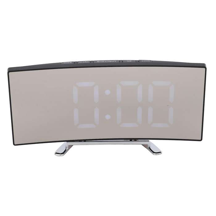 Digital Alarm Clock, 7 Inch Curved Dimmable Led Screen Digital Clock