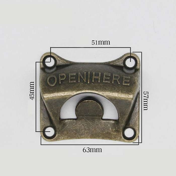 8pcs Wall Mounted Bottle Opener,with Mount Screws,for Outdoor,rustic