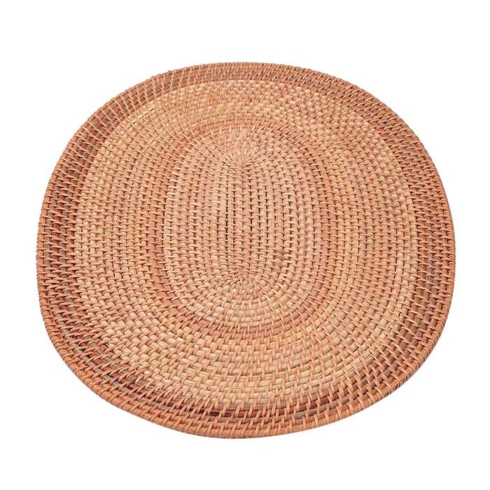 Oval Rattan Placemat,hand-woven,for Dining Room, Kitchen,living Room