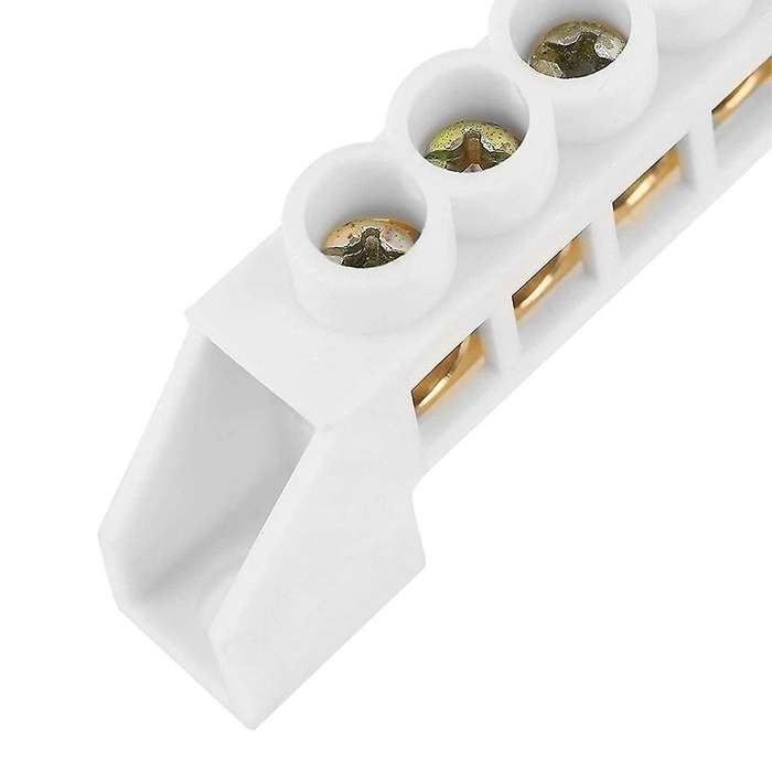 10pcs 7-hole Bridge Design Electrical Distribution Wire Screw Brass
