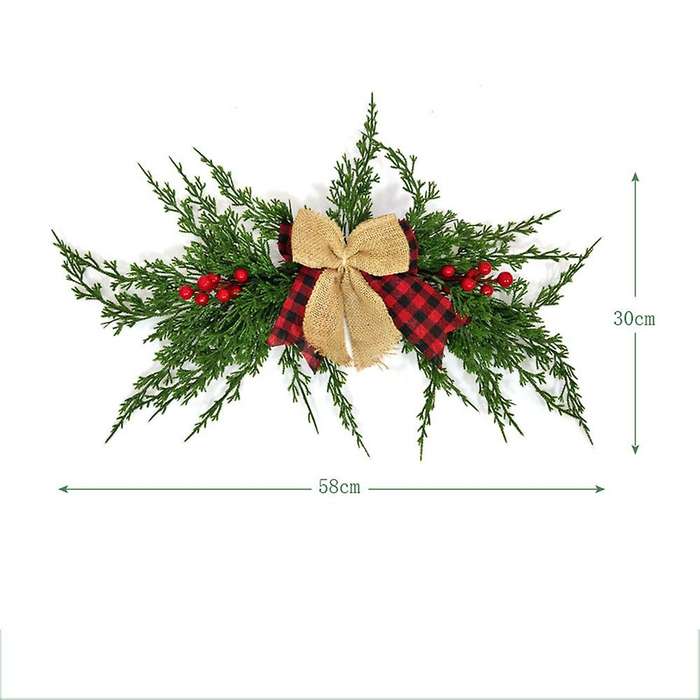 Christmas Artificial Red Pine Needles Door Decor Home Hotel Pendant C