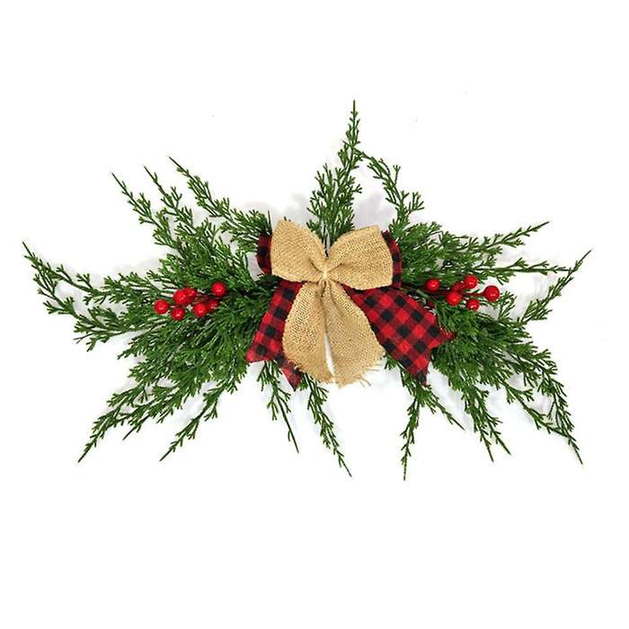 Christmas Artificial Red Pine Needles Door Decor Home Hotel Pendant C