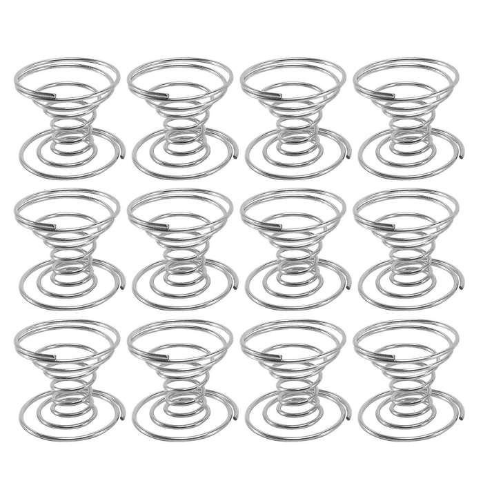 12 Pieces Plant Holder Stainless Steel Plant Display Racks Silver