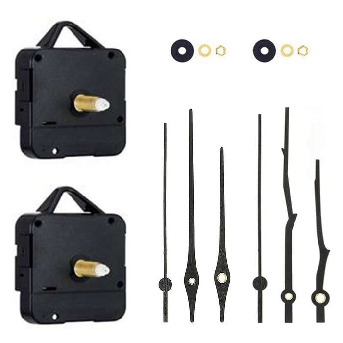 2pcs Quartz Wall Clock Movement Mechanism for 12 Inch Clock,rhombus