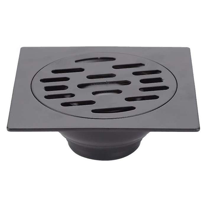 Stainless Steel Duty Drain Cover Home Shower Floor Drain Black 1#