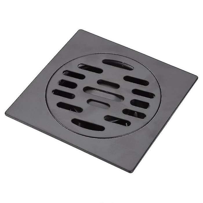 Stainless Steel Duty Drain Cover Home Shower Floor Drain Black 1#