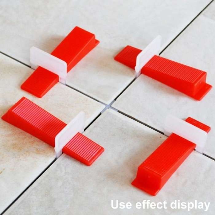 200 Pcs. Leveling Clamps Set Spacer Tool for Laying Tiles 1.0mm
