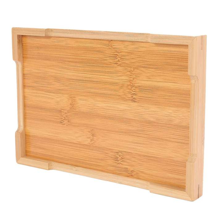 Wooden Serving Tray Kung Fu Tea Cutlery Trays Storage Pallet 28x19cm