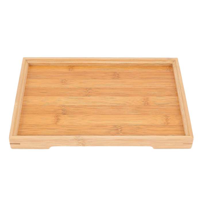 Wooden Serving Tray Kung Fu Tea Cutlery Trays Storage Pallet 28x19cm