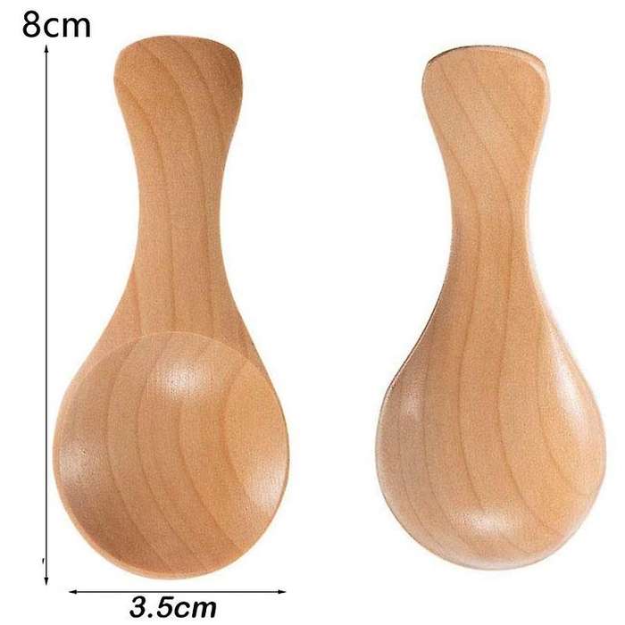 Small Wooden Spoons for Kitchen Cooking Seasoning Coffee Sugar 20pcs