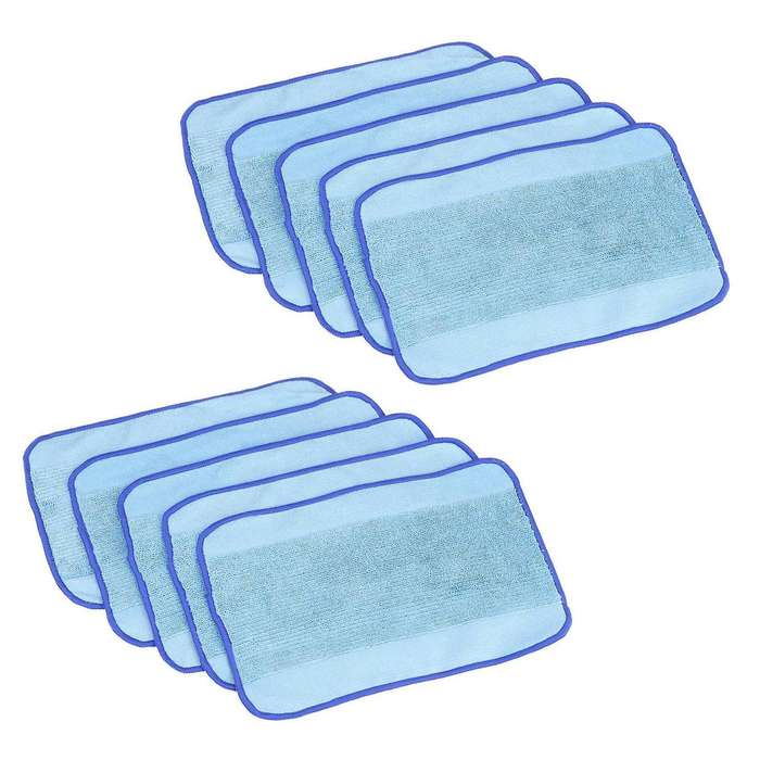 10-pack Wet Microfiber Mopping Cloths Washable&reusable Mop Pads