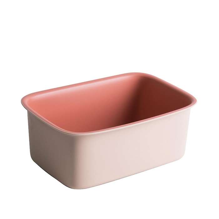 Desktop Storage Basket Stationery and Books Snacks Basket(pink)