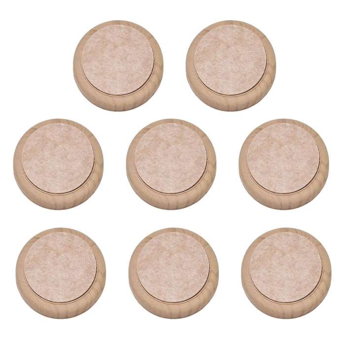 8pcs Felt Floor Cups 60mm Furniture Castors for Chair Legs Furniture