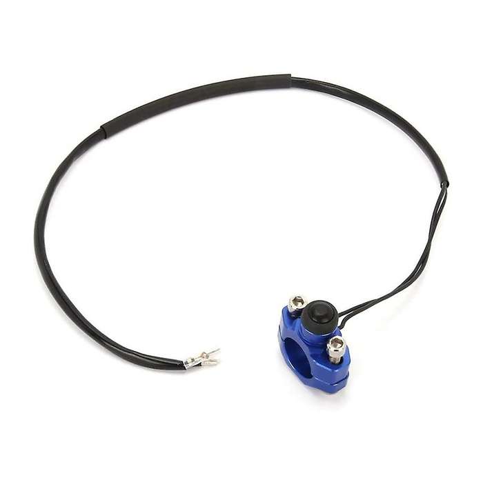 Motorcycle Ignition Kill Start Switch Push Button for 7/8 Inch Blue