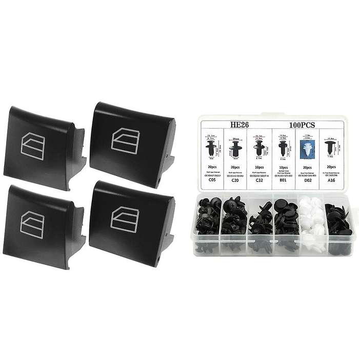 4x Switch Repair Button Caps for Mercedes Ml Gl R Class W164 X164