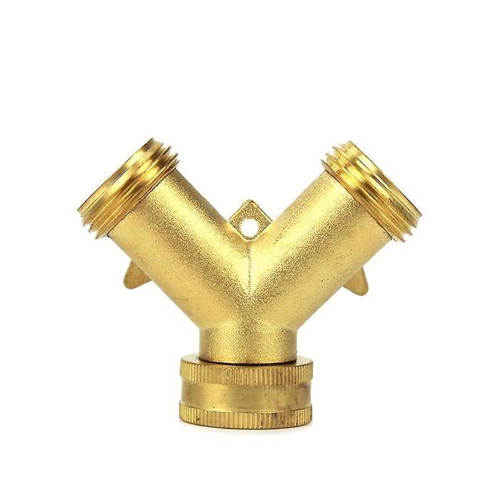 2 Way Garden Hose Splitter, Hose Connector, Heavy Duty Solid Brass