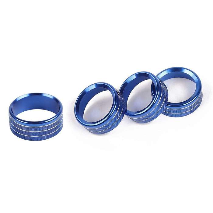Air Conditioner Switch Knob Cover & Headlight Knob Cover (blue)