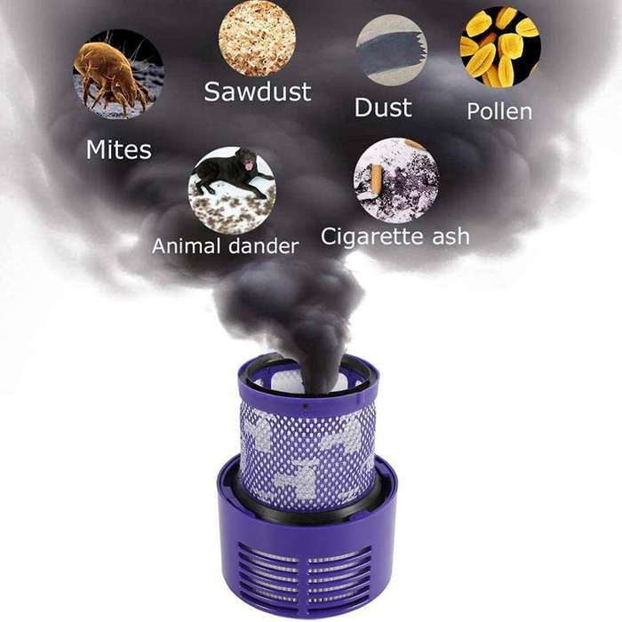 Filter with Cleaning Brush for Dyson V10 Sv12 Vacuum Cleaner Parts