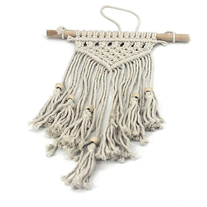 Macrame Wall Hanging Hand Woven Bohemian Tapestry with Tassel
