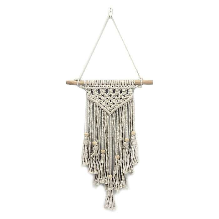 Macrame Wall Hanging Hand Woven Bohemian Tapestry with Tassel